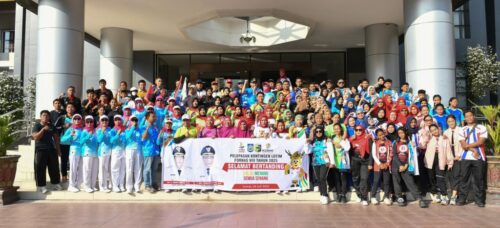 Dengan Semangat Persatuan, Lombok Timur Lepas 222 Pegiat Menuju FORNAS VIII