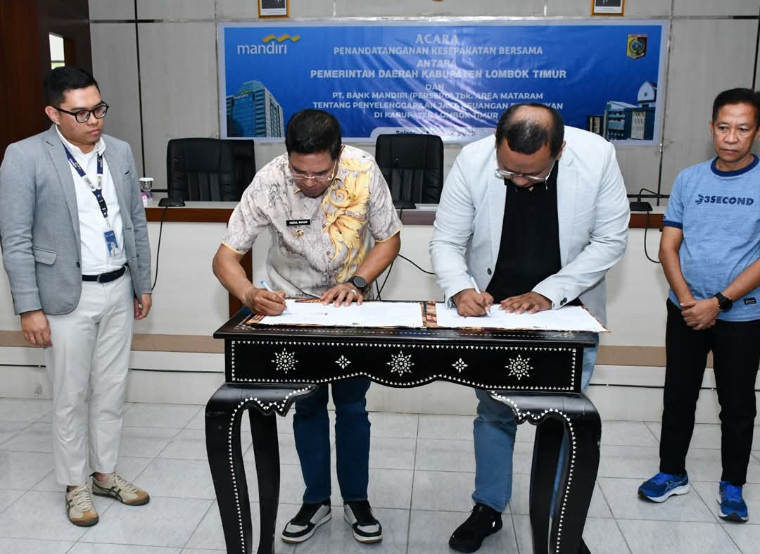 Pemda Lotim Gandeng Bank Mandiri Perkuat Tata Kelola Keuangan dan Dukung UMKM
