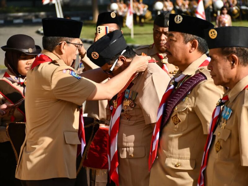 Semangat Kebangsaan dan Persatuan Terasa dalam Upacara HUT Ke-64 Gerakan Pramuka di Lotim