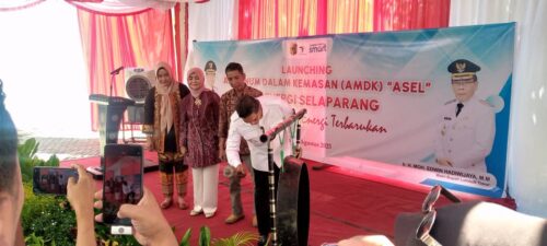 Bupati Lotim Resmikan Kembali Produksi Air Kemasan ASEL Setelah Vakum Tiga Tahun