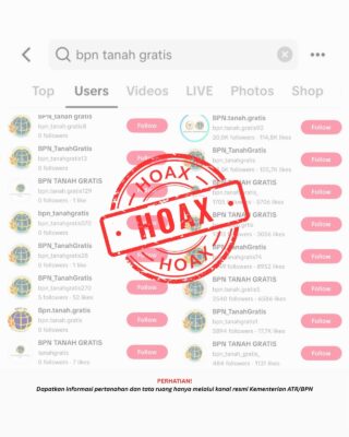 Hoaks “BPN Tanah Gratis” Viral di TikTok, Waspadai Modus Penipuan Berkedok Sertifikat Gratis ‎