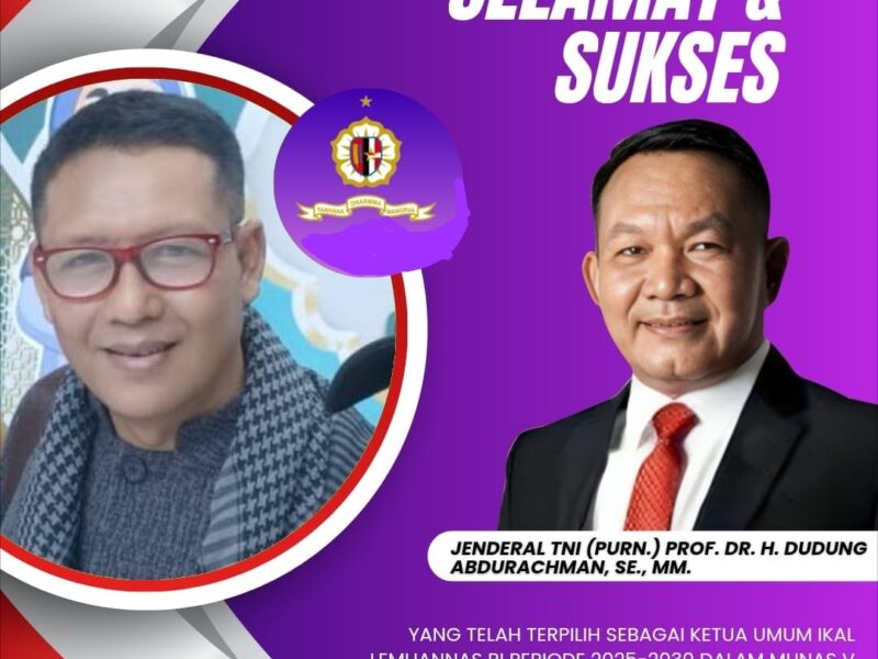 Ketua PSC NTB Ucapkan Selamat atas Terpilihnya Prof. Dr. Jenderal TNI (Purn) Dudung Adurrahman, sebagai Ketua Umum IKAL Lemhanas RI