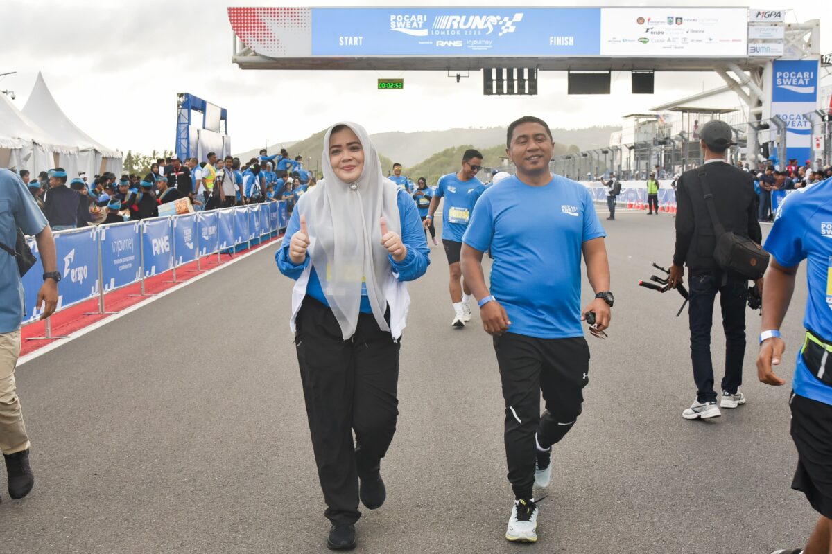 Gubernur dan Wakil Sambut Meriah Pelari Pocari Sweat Run di Mandalika