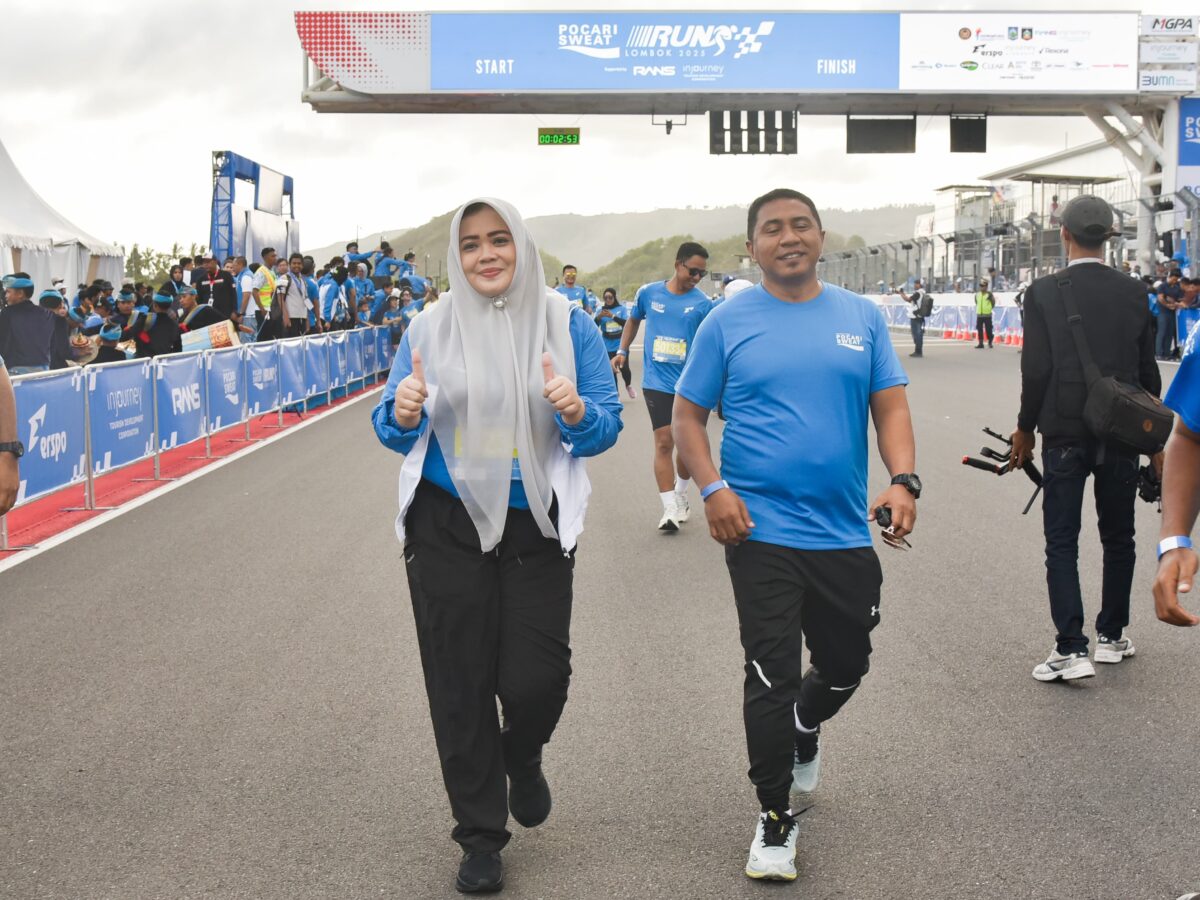 Gubernur dan Wakil Sambut Meriah  Pelari Pocari Sweat Run di Mandalika