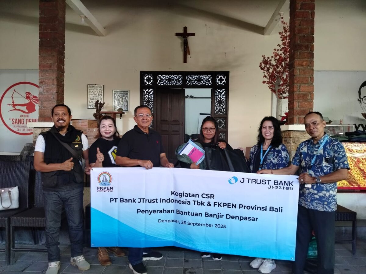 Laskar Sasak Korwil Denpasar Bali bersama FKPEN dan JTrust Bank salurkan bantuan terdampak banjir