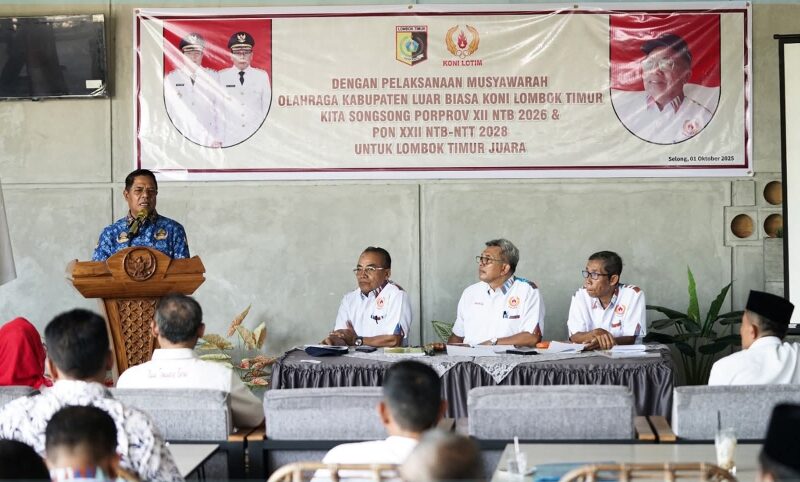 Bupati Haerul Warisin Dorong Pembinaan Olahraga Mulai dari Desa, Terpilih Jadi Ketua KONI Lotim 2025–2029