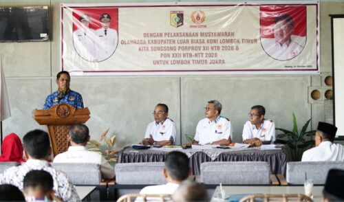 Bupati Haerul Warisin Dorong Pembinaan Olahraga Mulai dari Desa, Terpilih Jadi Ketua KONI Lotim 2025–2029