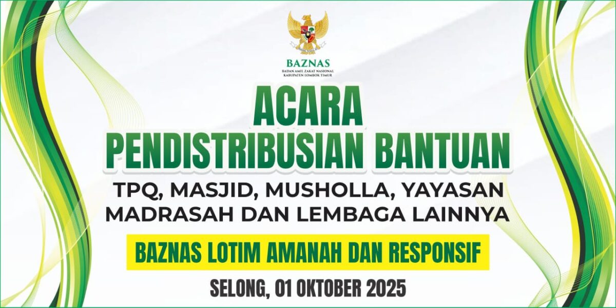 Badan Amil Zakat Nasional (BAZNAS) Kabupaten Lombok Timur menunjukkan komitmen kuat dalam mendukung pembinaan generasi Qur’ani dan pemberdayaan sosial, khususnya bagi anak yatim-piatu, kaum dhuafa, serta lansia. ‎ ‎Melalui Kepala Bagian Pendistribusian dan Pendayagunaan, Muh. Munir Fauzi, BAZNAS secara resmi menyalurkan bantuan kepada puluhan lembaga keagamaan dan sosial di wilayah tersebut, pada Rabu (1/10). ‎ ‎“Bantuan ini merupakan bentuk apresiasi terhadap para pembina TPQ, pengelola yayasan, pengurus masjid/mushalla, serta Lembaga Kesejahteraan Sosial Anak (LKSA) yang selama ini aktif membina masyarakat, terutama generasi muda Qur’ani,” ujar Munir. ‎ ‎Munir menjelaskan, bantuan yang disalurkan terbagi dalam beberapa kategori utama, dengan tujuan untuk menunjang operasional dan mendukung keberlangsungan kegiatan sosial-keagamaan: 22 Taman Pendidikan Al-Qur'an (TPQ) menerima bantuan operasional. 10 Masjid dan Mushalla mendapatkan bantuan untuk mendukung biaya pembangunan fisik. 28 Lembaga Sosial menerima santunan yang diperuntukkan bagi anak yatim-piatu, lansia (jompo), serta kaum dhuafa ‎Penyaluran bantuan ini dilakukan berdasarkan skala prioritas, terutama dalam hal jumlah penerima manfaat. “Semakin banyak anak yatim dan jompo yang dibina oleh lembaga tersebut, maka semakin besar pula bantuan yang diberikan,” ungkap Munir, menegaskan bahwa distribusi dana zakat dilakukan secara tepat sasaran. ‎Dalam kesempatan tersebut, Munir juga menyampaikan pentingnya meningkatkan kesadaran umat dalam menunaikan zakat melalui lembaga resmi seperti BAZNAS. Ia bahkan mengutip ketegasan Khalifah Abu Bakar Ash-Shiddiq dalam menghadapi pihak-pihak yang enggan membayar zakat. ‎“Zakat bukan sekadar pilihan, tapi kewajiban syar’i. Kami mengajak seluruh masyarakat Lombok Timur untuk menyalurkan zakatnya melalui BAZNAS, agar manfaatnya dapat lebih luas, transparan, dan merata,” tambahnya. ‎ ‎BAZNAS Lombok Timur berharap, dengan penyaluran bantuan ini, semangat dalam membina generasi Qur’ani terus tumbuh, dan lembaga-lembaga sosial yang bergerak di akar rumput semakin kuat dalam melayani umat.