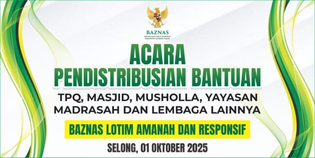 Badan Amil Zakat Nasional (BAZNAS) Kabupaten Lombok Timur menunjukkan komitmen kuat dalam mendukung pembinaan generasi Qur’ani dan pemberdayaan sosial, khususnya bagi anak yatim-piatu, kaum dhuafa, serta lansia. ‎ ‎Melalui Kepala Bagian Pendistribusian dan Pendayagunaan, Muh. Munir Fauzi, BAZNAS secara resmi menyalurkan bantuan kepada puluhan lembaga keagamaan dan sosial di wilayah tersebut, pada Rabu (1/10). ‎ ‎“Bantuan ini merupakan bentuk apresiasi terhadap para pembina TPQ, pengelola yayasan, pengurus masjid/mushalla, serta Lembaga Kesejahteraan Sosial Anak (LKSA) yang selama ini aktif membina masyarakat, terutama generasi muda Qur’ani,” ujar Munir. ‎ ‎Munir menjelaskan, bantuan yang disalurkan terbagi dalam beberapa kategori utama, dengan tujuan untuk menunjang operasional dan mendukung keberlangsungan kegiatan sosial-keagamaan: 22 Taman Pendidikan Al-Qur'an (TPQ) menerima bantuan operasional. 10 Masjid dan Mushalla mendapatkan bantuan untuk mendukung biaya pembangunan fisik. 28 Lembaga Sosial menerima santunan yang diperuntukkan bagi anak yatim-piatu, lansia (jompo), serta kaum dhuafa ‎Penyaluran bantuan ini dilakukan berdasarkan skala prioritas, terutama dalam hal jumlah penerima manfaat. “Semakin banyak anak yatim dan jompo yang dibina oleh lembaga tersebut, maka semakin besar pula bantuan yang diberikan,” ungkap Munir, menegaskan bahwa distribusi dana zakat dilakukan secara tepat sasaran. ‎Dalam kesempatan tersebut, Munir juga menyampaikan pentingnya meningkatkan kesadaran umat dalam menunaikan zakat melalui lembaga resmi seperti BAZNAS. Ia bahkan mengutip ketegasan Khalifah Abu Bakar Ash-Shiddiq dalam menghadapi pihak-pihak yang enggan membayar zakat. ‎“Zakat bukan sekadar pilihan, tapi kewajiban syar’i. Kami mengajak seluruh masyarakat Lombok Timur untuk menyalurkan zakatnya melalui BAZNAS, agar manfaatnya dapat lebih luas, transparan, dan merata,” tambahnya. ‎ ‎BAZNAS Lombok Timur berharap, dengan penyaluran bantuan ini, semangat dalam membina generasi Qur’ani terus tumbuh, dan lembaga-lembaga sosial yang bergerak di akar rumput semakin kuat dalam melayani umat.