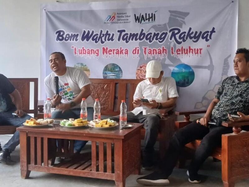 Soroti Izin Pertambangan Rakyat, AMSI dan Walhi NTB Gelar Diskusi