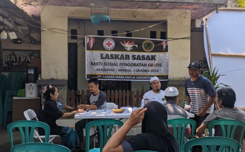 Bhakti Sosial Pengobatan Gratis kembali Digelar Laskar Sasak