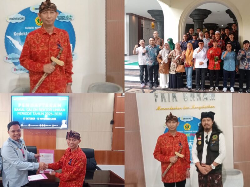 Calon Rektor Unram Periode 2026-2030 Prof Hamsu Resmi Mendaftar