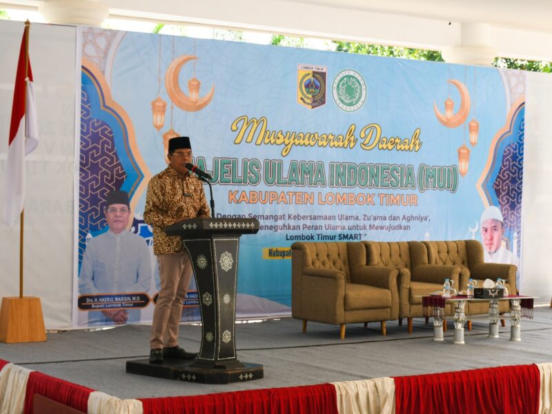 Bupati Lotim Buka Musda MUI ke-7