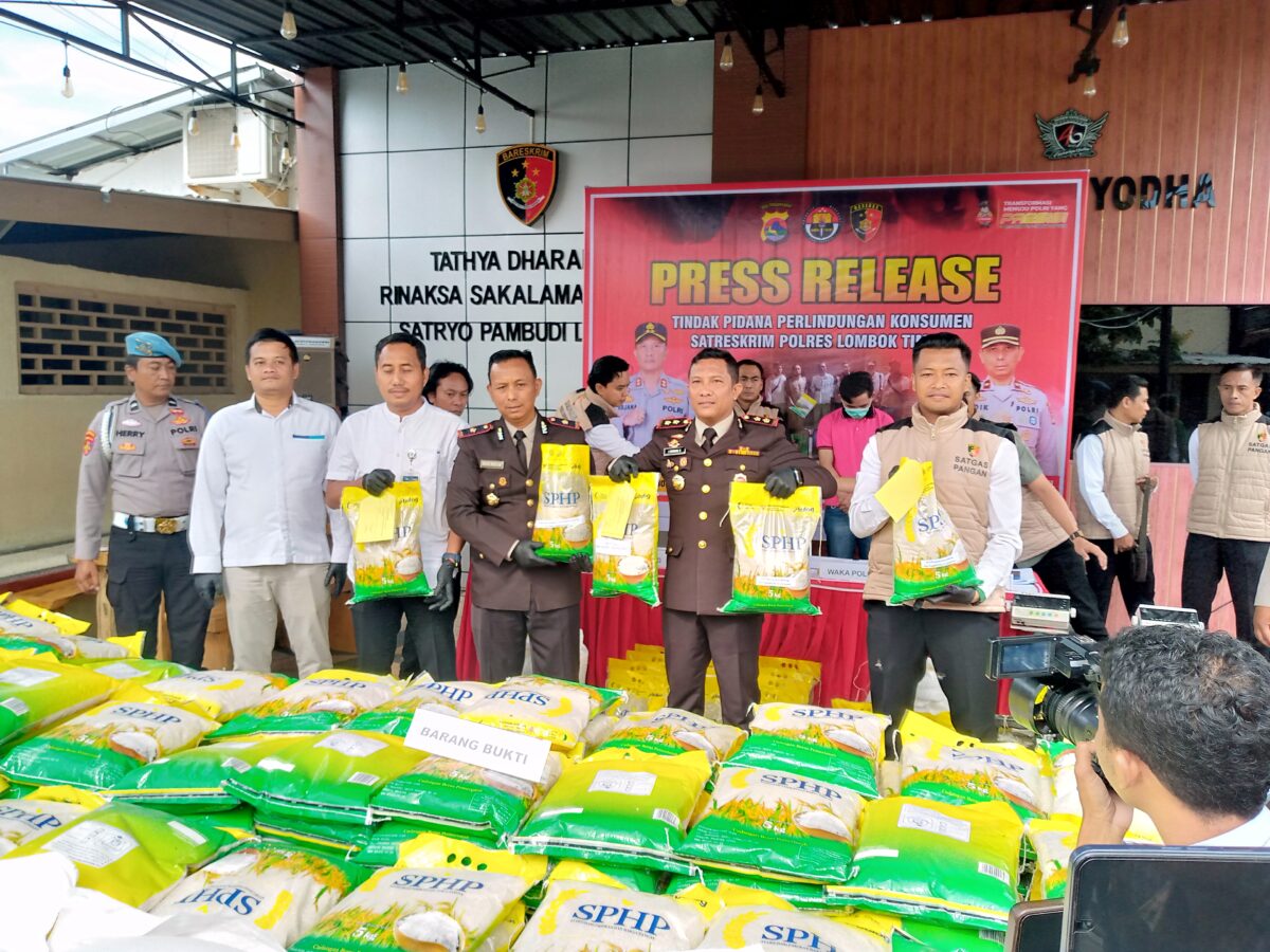 Polisi Tetapkan Tersangka Kasus Dugaan Beras SPHP Oplosan di Lombok Timur