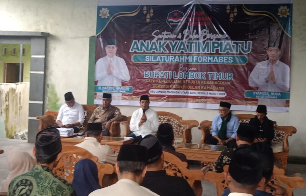 Bupati Lotim Hadiri Santunan 500 Anak Yatim oleh Formabes di Masbagik