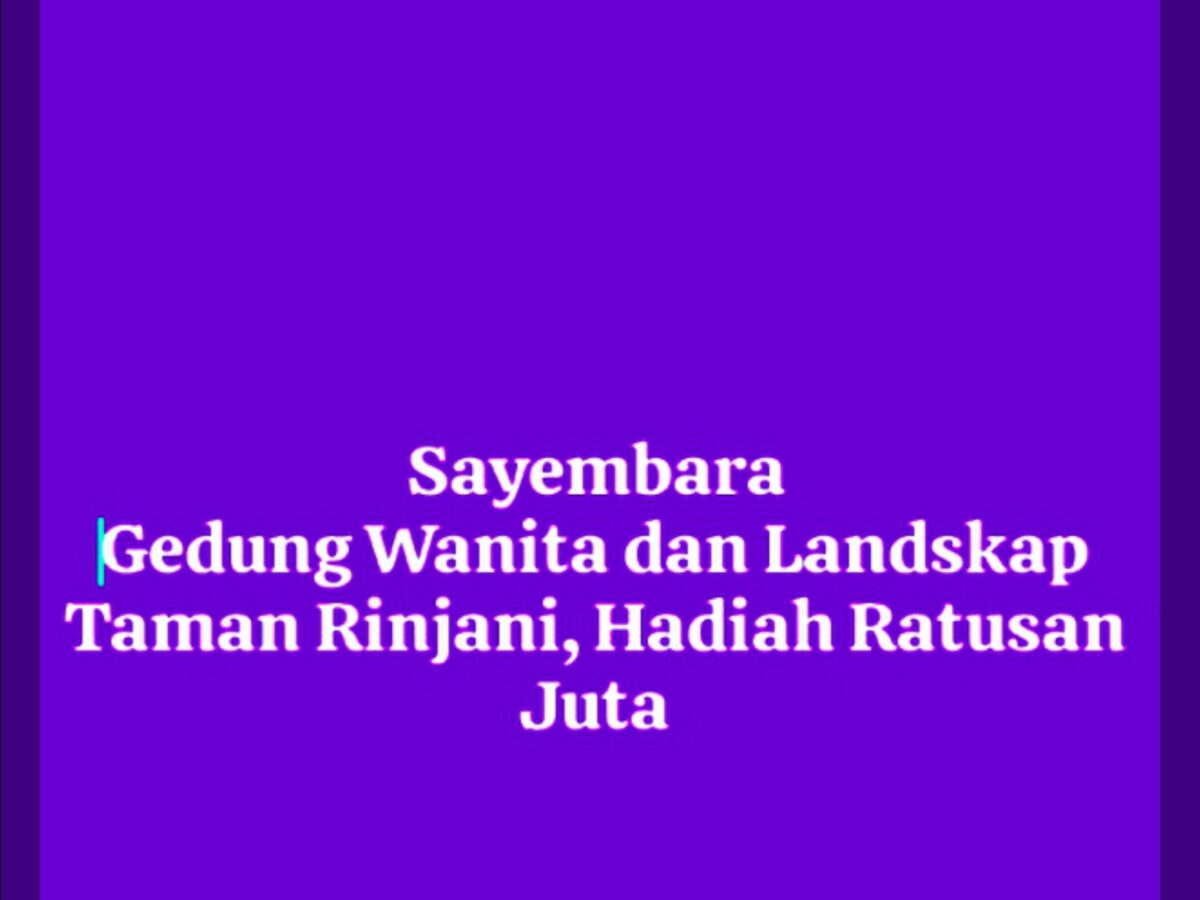Siapa Pemenang Sayembara Desain Gedung Serbaguna Selong ?