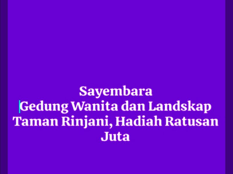 Siapa Pemenang Sayembara Desain Gedung Serbaguna Selong ?