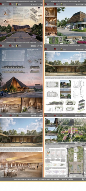 Ini Desain Gedung MICE Rp.40 Miliar Lotim Yang Terpilih Sebagai Pemenang