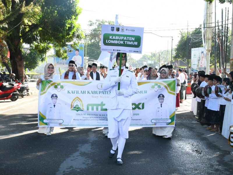 Lombok Timur Lepas Rombongan Pawai Ta’aruf MTQ NTB ke-31