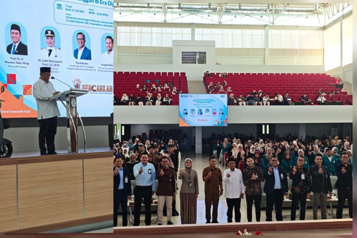 Sinergikan Edukasi dan Digitalisasi, BSI Bersama OJK dan UIN Mataram Dorong Generasi Cerdas Finansial Syariah