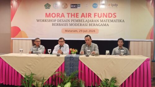 Workshop Bahan Ajar Matematika Berbasis Moderasi Beragama melalui Mora The Air Funds - LPDP