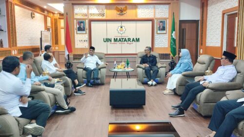 Perkuat Kolaborasi Sains Data dan Transformasi Digital, Rektor UIN Mataram Sambut Tim PkM UIN Sunan Gunung Djati Bandung