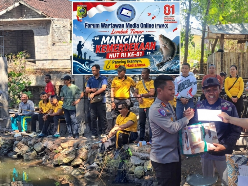 Semarak Kemerdekaan, FWMO Lotim Gelar Lomba Mancing dan Perkuat Sinergi