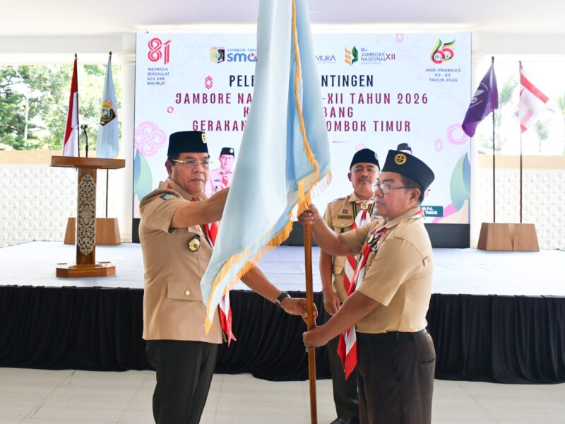 Bupati Lombok Timur Lepas 80 Kontingen Jambore Nasional XII ke Cibubur