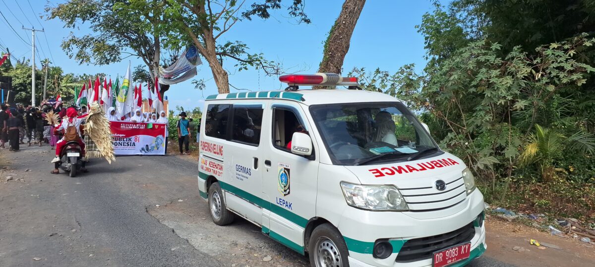 Pawai Gerak Jalan Meriahkan HUT ke-81 RI di Sakra Timur