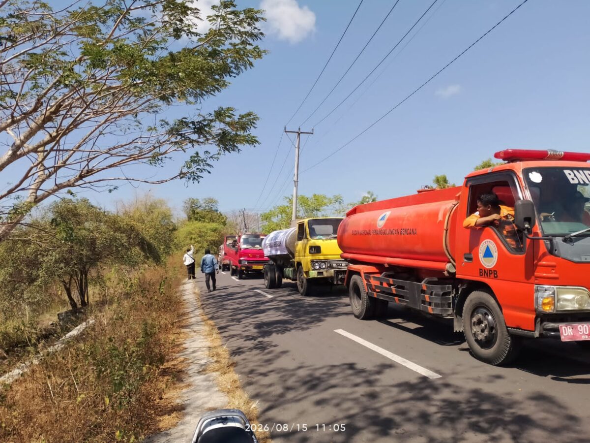 Wilayah Kekeringan di Lombok Timur Meluas, BPBD Salurkan Air Bersih