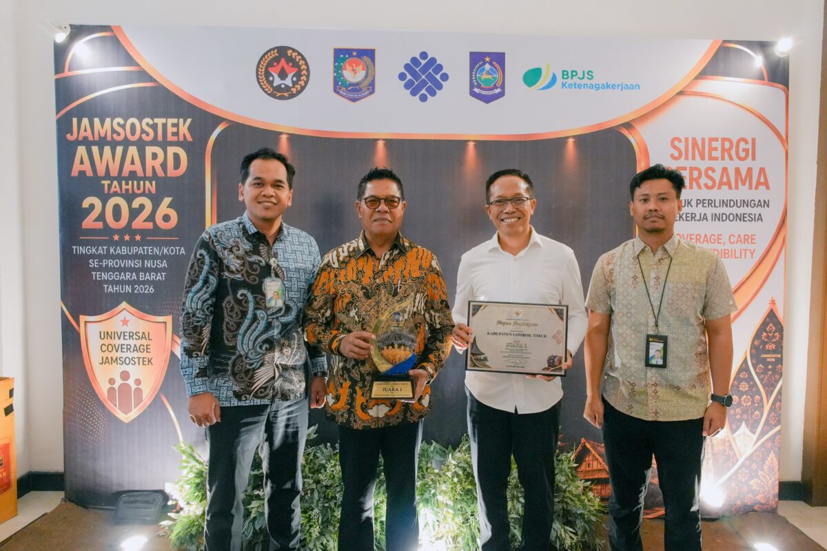 Lotim Pertahankan Juara Pertama Jamsostek Award 2026 NTB