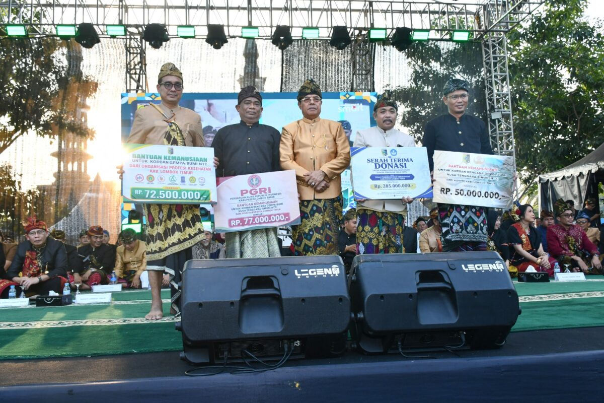 HUT ke-131 Lombok Timur, Bantuan Rp.480 Juta untuk Korban Gempa NTT