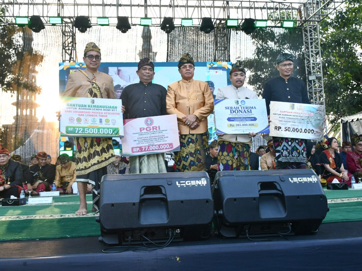 HUT ke-131 Lombok Timur, Bantuan Rp.480 Juta untuk Korban Gempa NTT