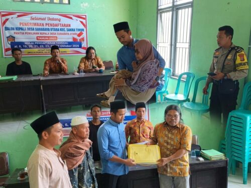 Muazzin Daftar Bakal Calon Kades Surabaya Utara, Restu Orang Tua Jadi Bekal