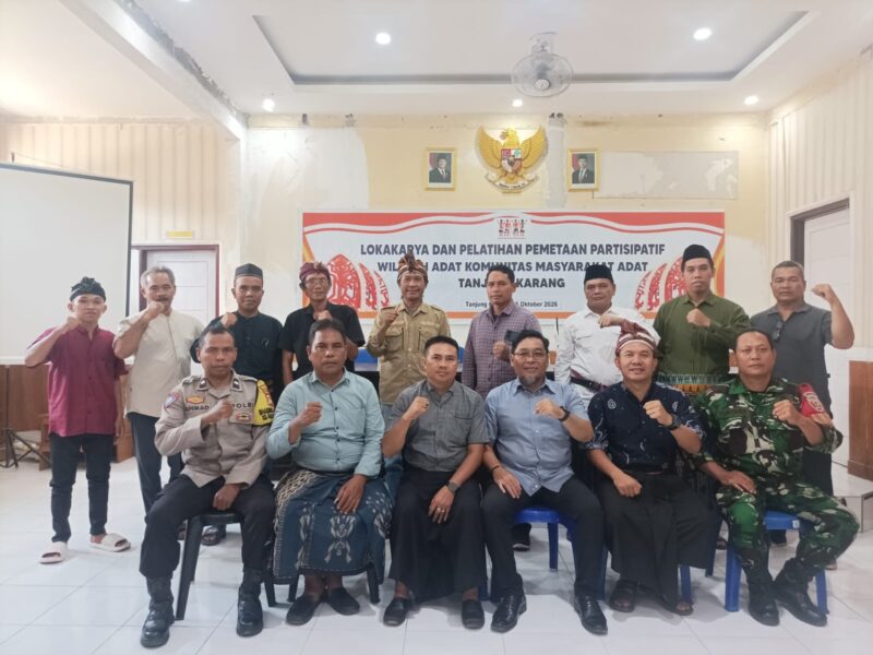 Lokakarya dan Pelatihan Pemetaan wilayah adat Komunitas Msyarakat Adat Tanjung Karang