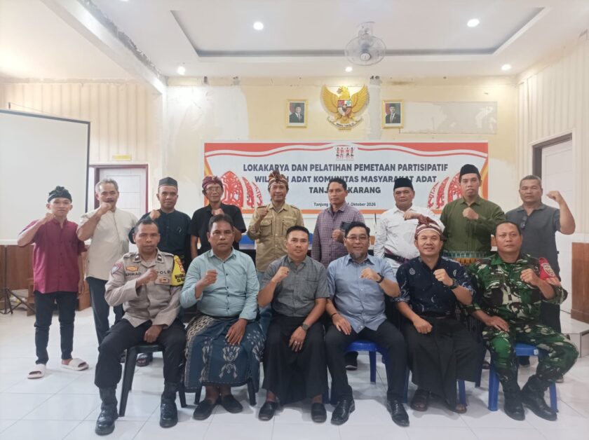 Lokakarya dan Pelatihan Pemetaan wilayah adat Komunitas Msyarakat Adat Tanjung Karang